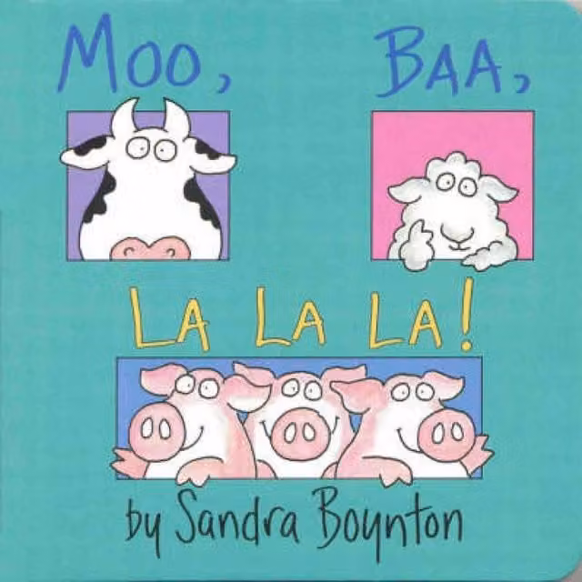 Sandra Boynton Moo, Baa, La La La Multicolour Board Book