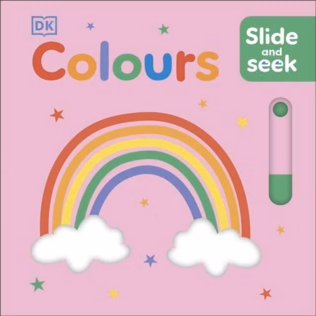 DK Slide and Seek Colours Board Book in Multicolour