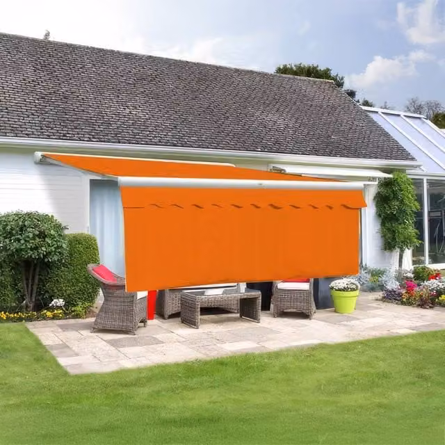 Primrose Awnings Dropdown Front Valance in Terracotta, W: 5 m x H: 1 m