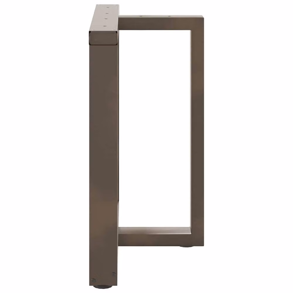 Berkfield Home Modern T-Shaped Dining Table Legs, 2 Pieces, Bronze, W/D/H: 70 x 35 x 182.88 cm – 3