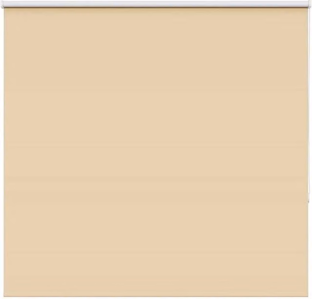 Berkfield Home Blackout Roller Blind in Beige, Thermal Insulating Polyester, W: 150 cm, H: 175 cm