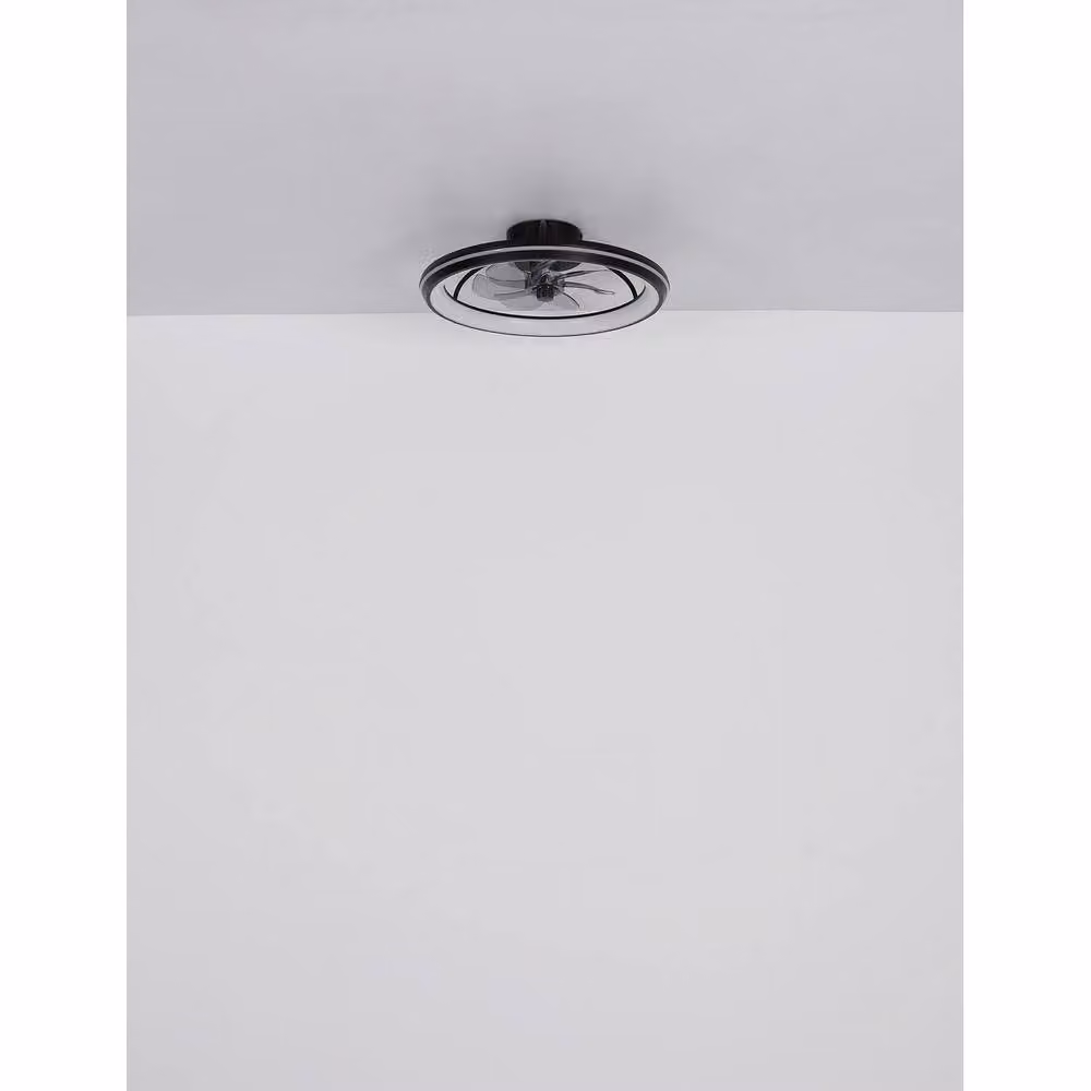Netlighting Cataleya Black Ceiling Fan with 3 Blades, Dimmable LED, and Remote Control – 3
