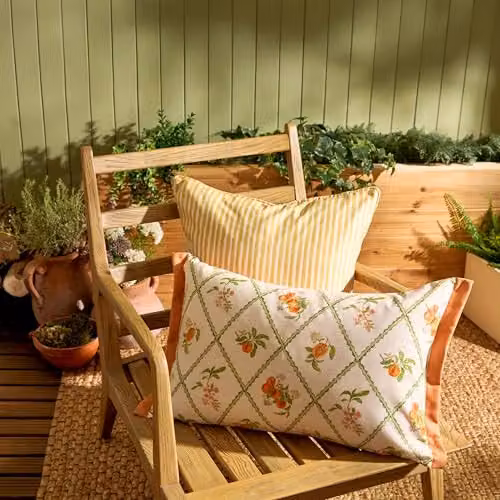 Voyage Maison Orange and Multicolour Graphic Outdoor Rectangular Cushion, W/D/H: 60 x 40 x 40 cm – 3