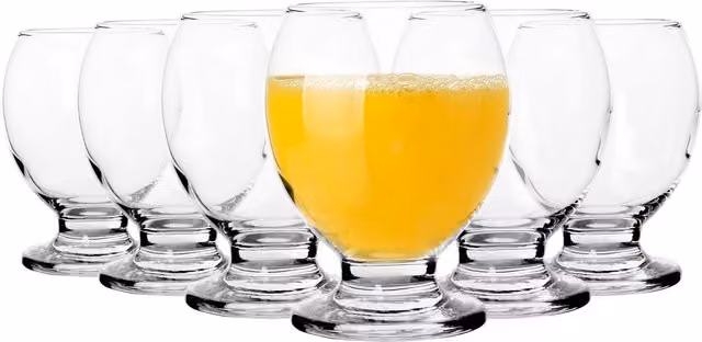 LAV Nectar Glass Tumblers, Pack of 6, 280ml, Transparent