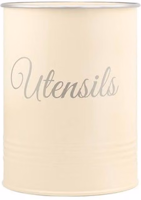 NESTLUNE Beige Metal Freestanding Kitchen Utensil Holder and Pot Organiser – 1
