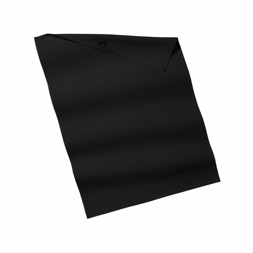 Westford Mill Plain Black Cotton Tea Towel with Hanging Loop – 2