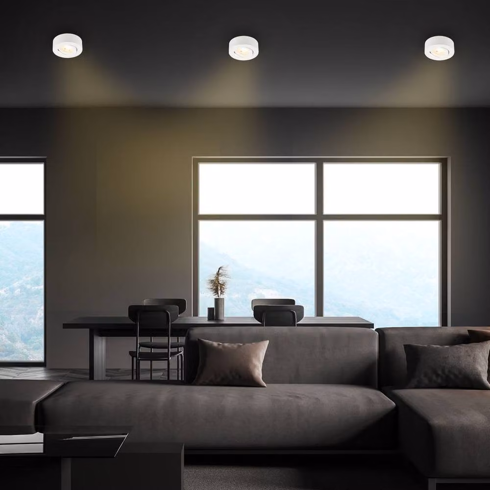 Briloner White LED Recessed Spotlight, 450lm, 3000K Warm White, Dimmable and Adjustable Ceiling Light – 4