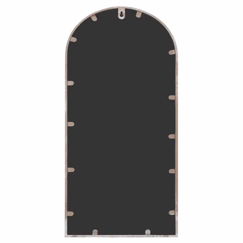 Berkfield Antique Metal Garden Wall Mirror in Sand Beige, W: 70 cm, H: 30 cm – 3