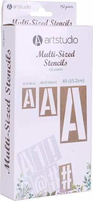 Art Studio Multi Sized Stencils for Adults