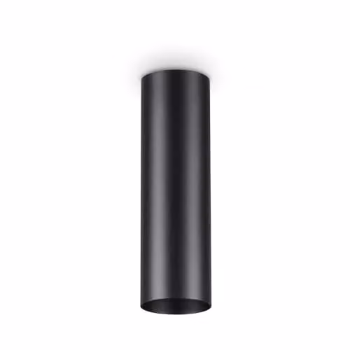 Ideal Lux Black Cylinder Surface Mounted Ceiling Lamp with GU10 Socket
