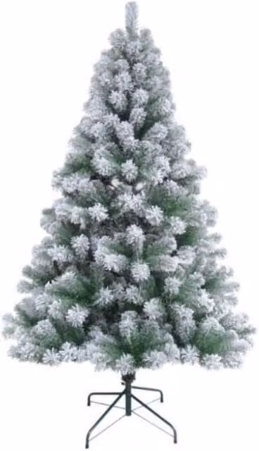Marco Paul 6FT Snow Dusted Premium Artificial Spruce Christmas Tree in Green – 1