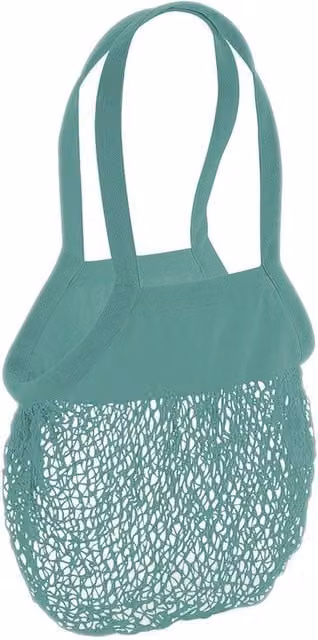 Westford Mill Green Cotton Mesh Grocery Bag