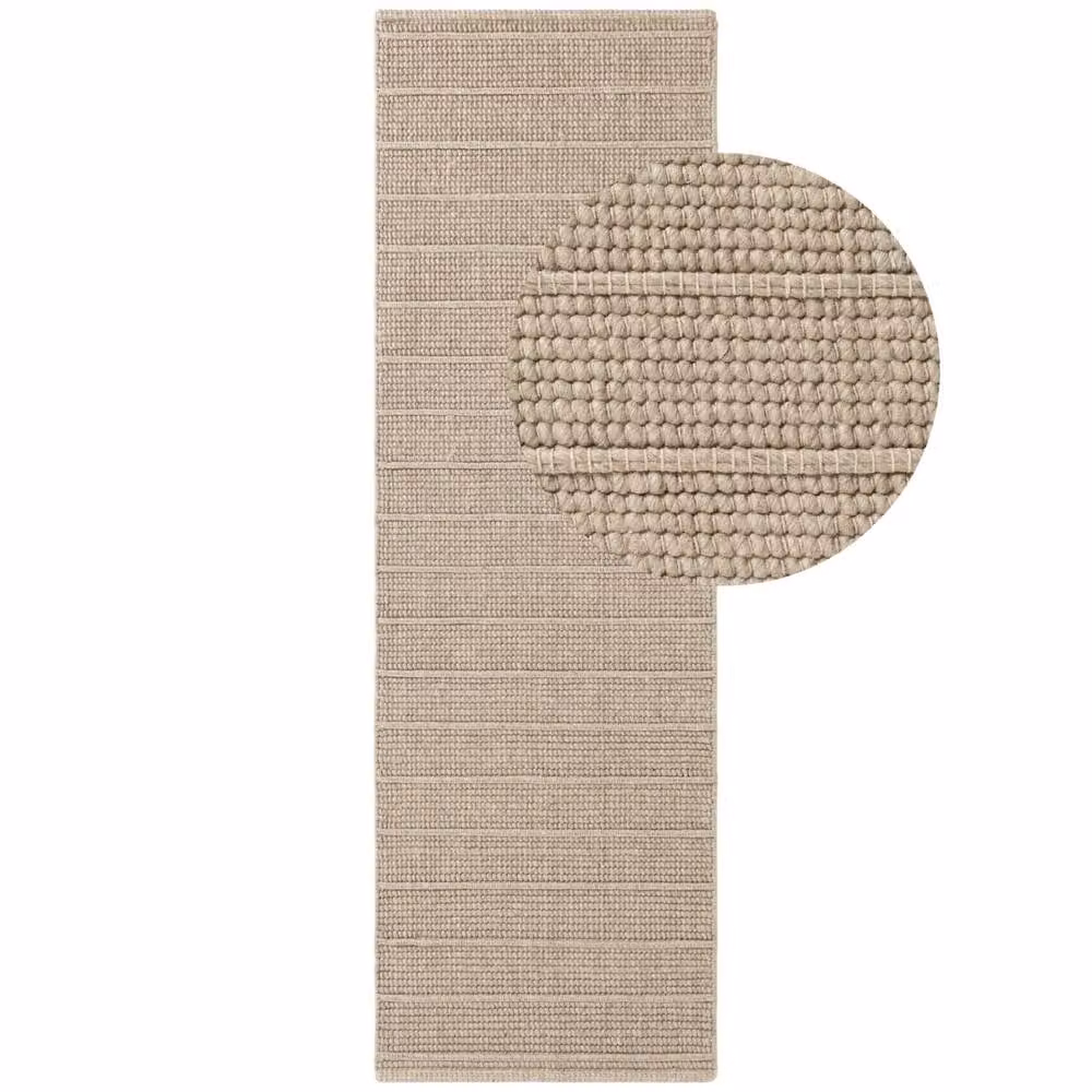 Ted Baker Camden Wool Parker Hand-Knotted Striped Rug in Beige, W: 120 cm, L: 170 cm – 5