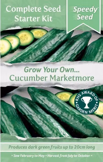 Speedy Seed Complete Cucumber Vegetable Seed Starter Kit, Green