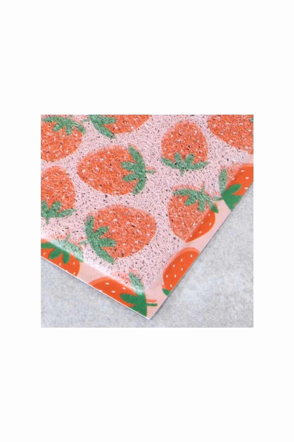 Artsy Mats Strawberry Pattern Pink Doormat, W: 70 cm, D: 40 cm – 2