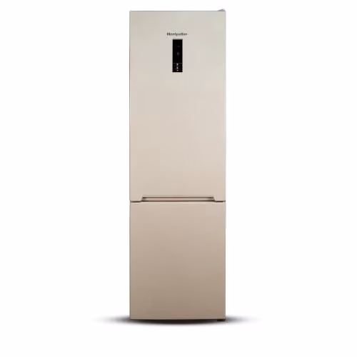 Montpellier Beige No Frost Fridge Freezer with 327L Capacity, Top Freezer and Zero Degree Zone, E Energy Rating – 1