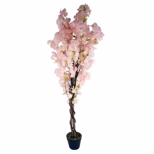Botanik 150 cm Pink Artificial Cherry Blossom Tree