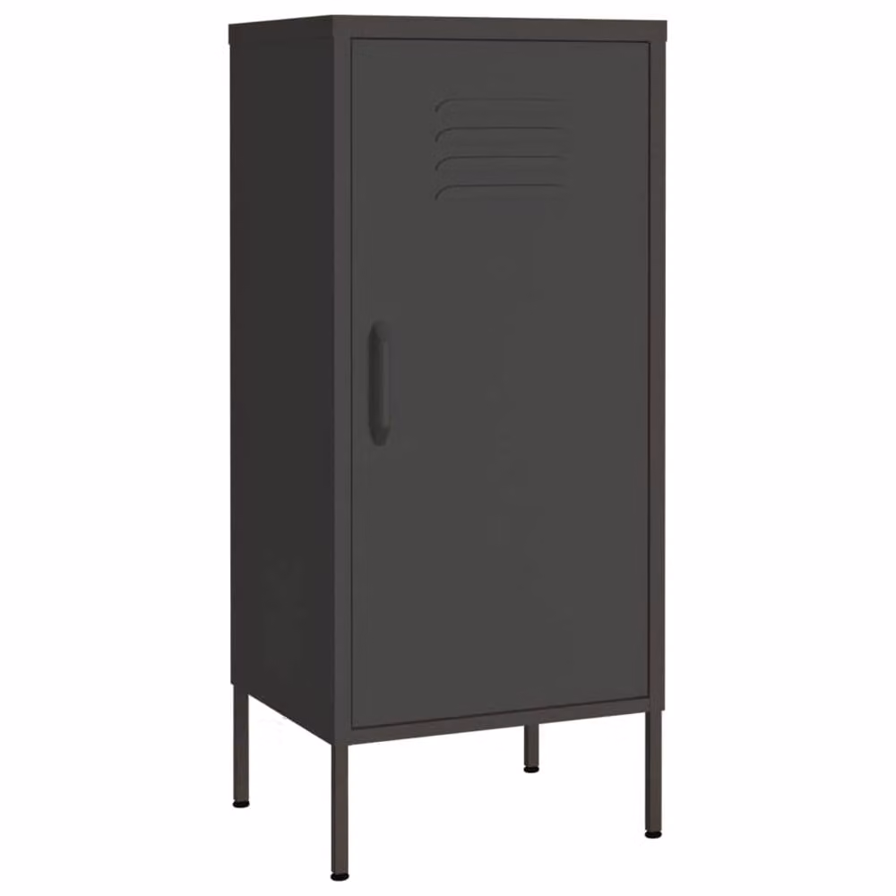 Berkfield Home Anthracite Steel Storage Cabinet with Hinged Doors, W/D/H: 42.5 x 35 x 101.5 cm – 3