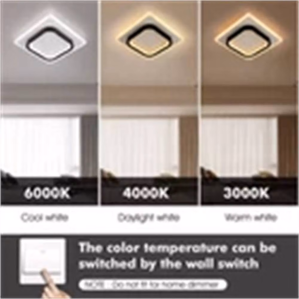 Nordara Modern Square LED Ceiling Light Panel in White – 3