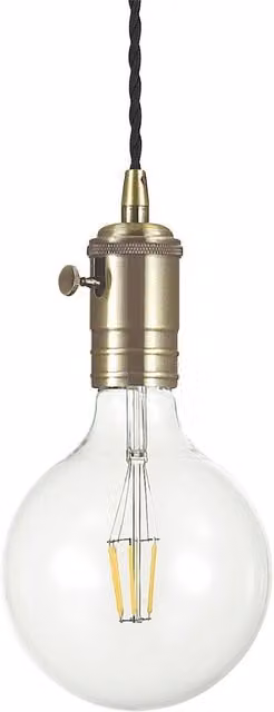 Ideal Lux Doc 1 Light Suspended Ceiling Pendant with Grey Glass Sphere