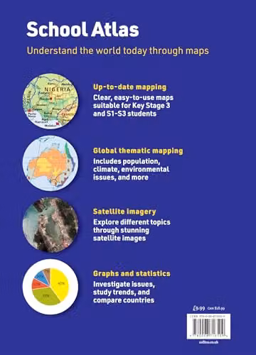 Collins School Atlas Multicolour Paper Edition – 2