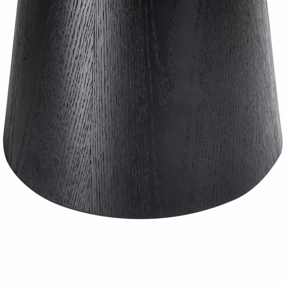 Wyld and Coco Round Black MDF Coffee Table, W/D/H: 80 x 80 x 47 cm – 5