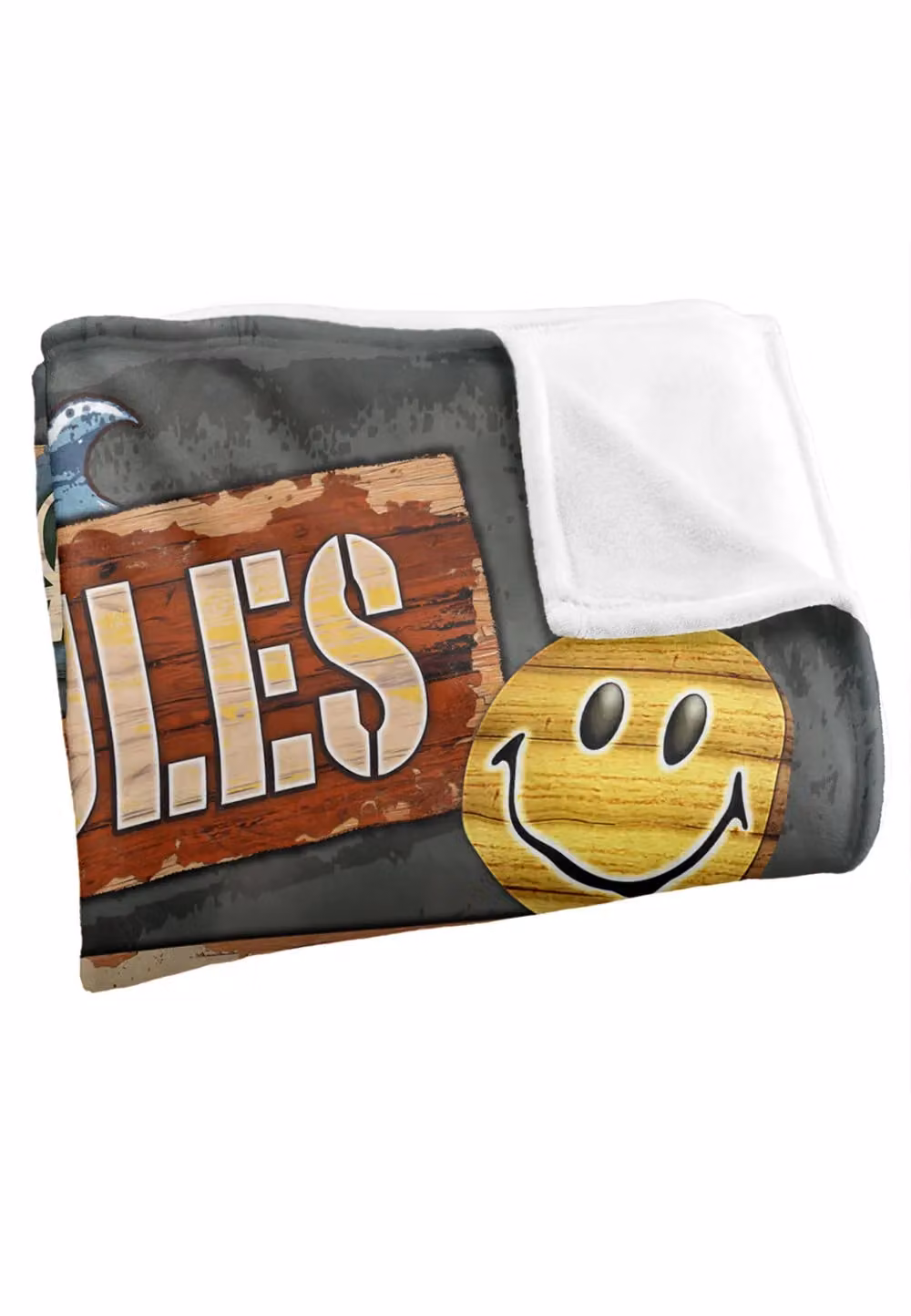 JQ Licensing James Piazza Lake Rules Silky Touch Super Soft Fleece Throw Blanket in White, W/D/H: 152 x 127 cm – 7