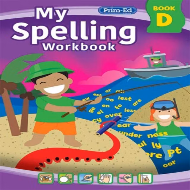 RIC Publications My Spelling Workbook Book D Multicolour Paperback