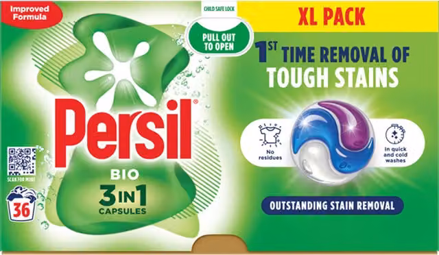 Persil Bio 3 in 1 Washing Capsules Multicolour