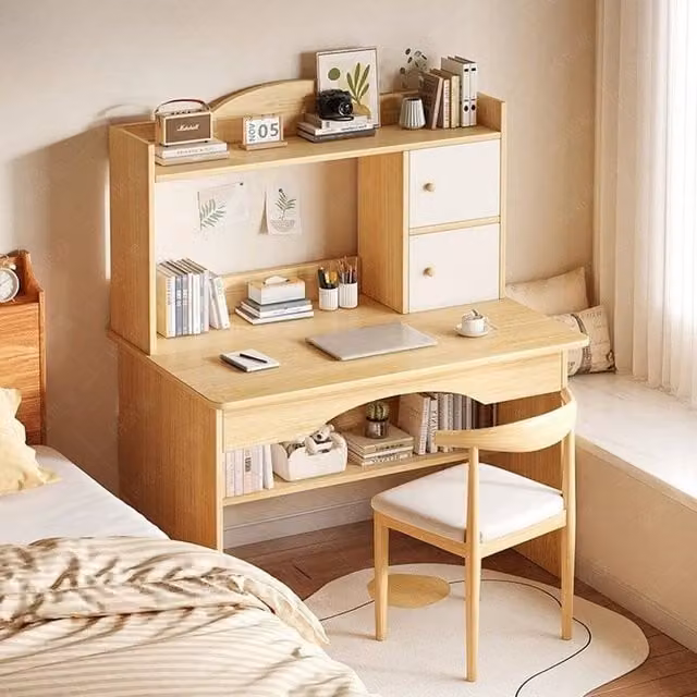 EONLION Brown Computer Desk and Study Table – 1