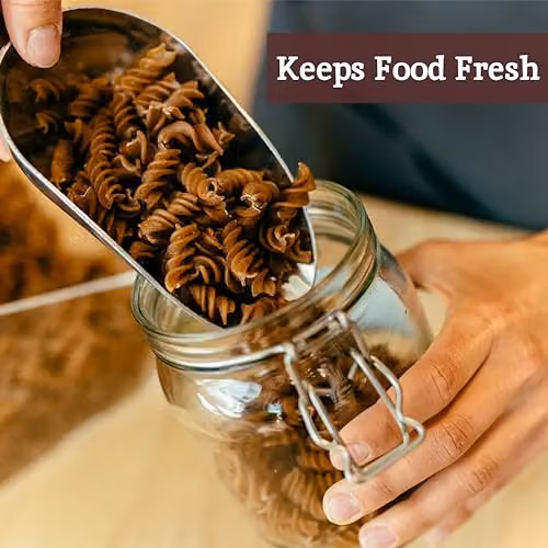 Orsina Airtight Glass Pasta Storage Jar in Transparent – 3