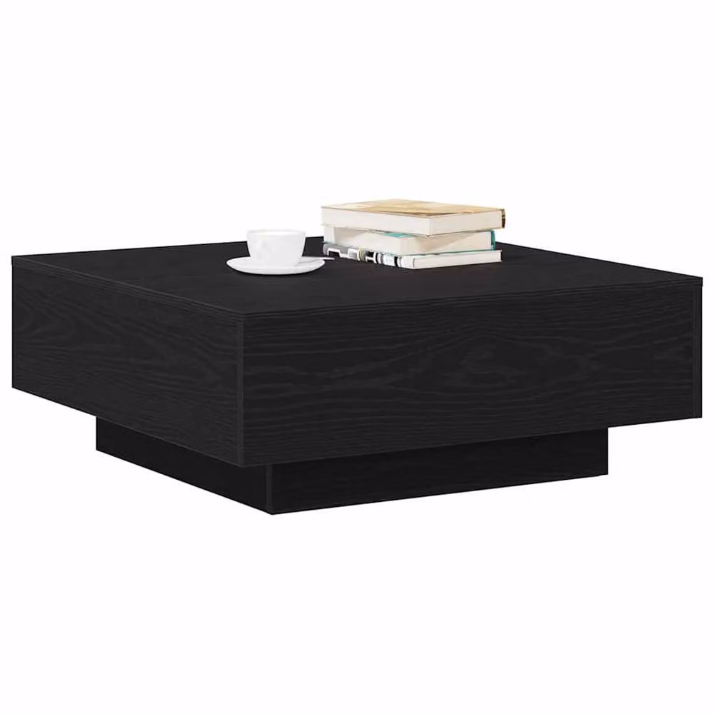 Berkfield Home Black Oak Coffee Table, W/D/H: 80 x 80 x 31 cm – 3