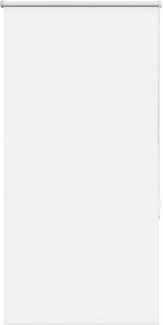 Berkfield Home White Blackout Roller Blind, Thermal Insulating Polyester, W: 75 cm, H: 130 cm