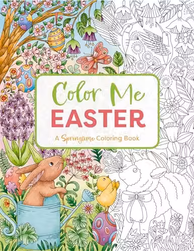 Color Me Easter Springtime Coloring Book by Cider Mill Press
