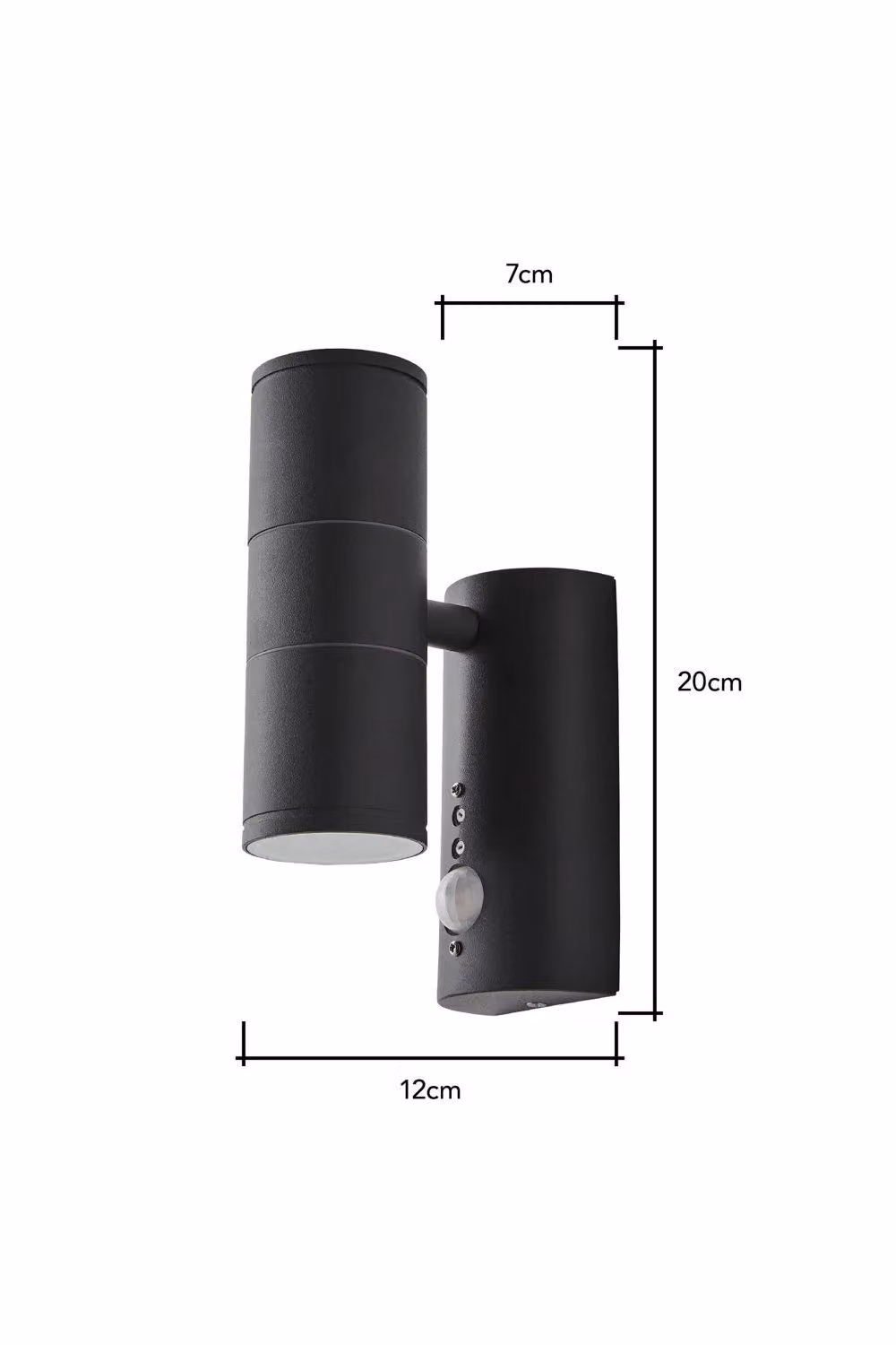 BHS Lighting Modern Up and Down Outdoor Wall Light with Motion Sensor in Grey – 4