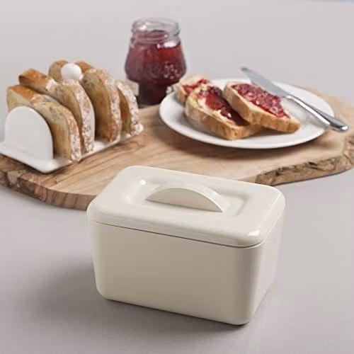 Zeal Melamine Insulated Butter Dish with Water Seal in Cream – 2