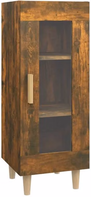 Berkfield Home Smoked Oak Sideboard in Brown, W/D/H: 34.5 x 34.5 x 90 cm – 1