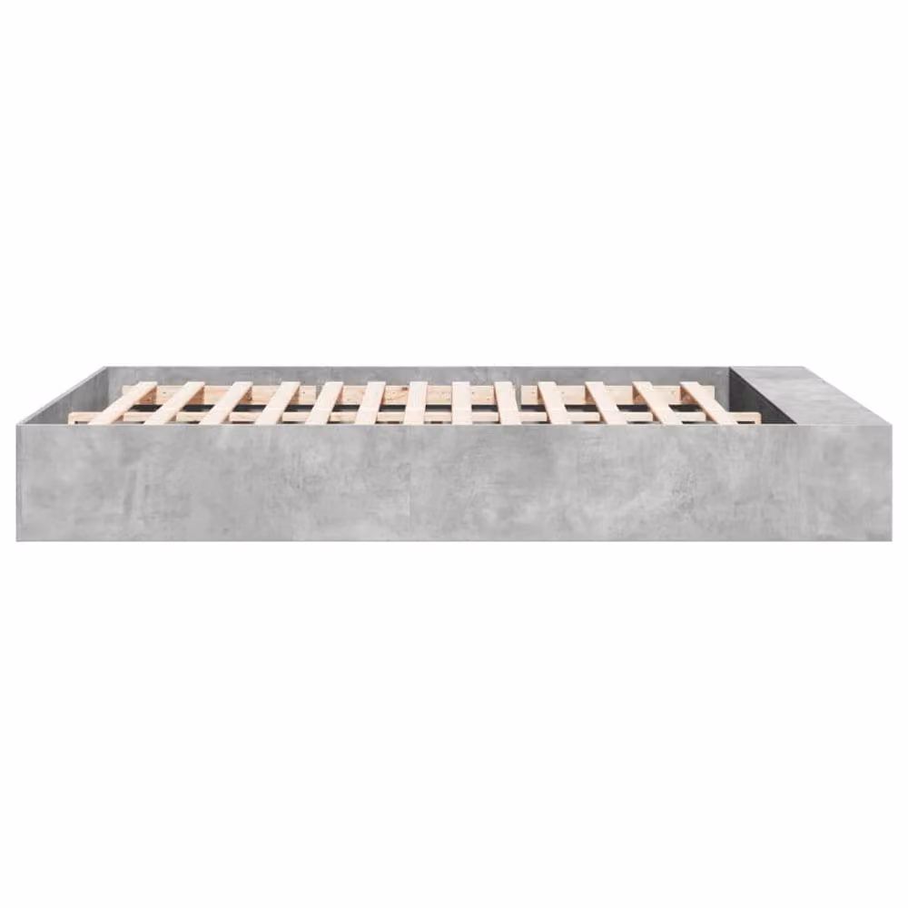 Berkfield Home Modern Bed Frame in Grey Sonoma, King Size, W/D/H: 150 x 200 x 153 cm – 3