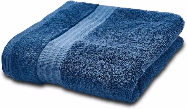 Bedeck 1951 Alessa Cotton Terry Bath Towel, Blue