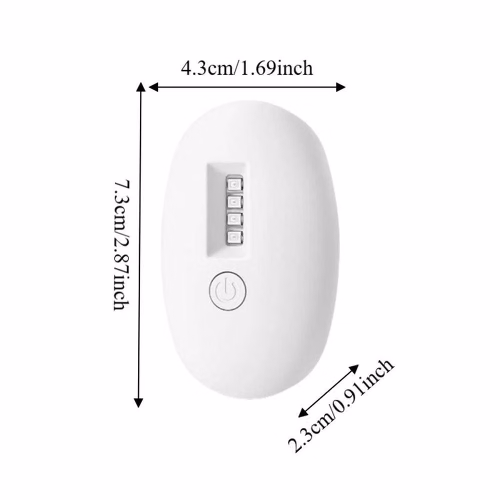 FORGEVIO Mini Toilet Steriliser LED UV Light, White, W: 180 cm, H: 180 cm – 2