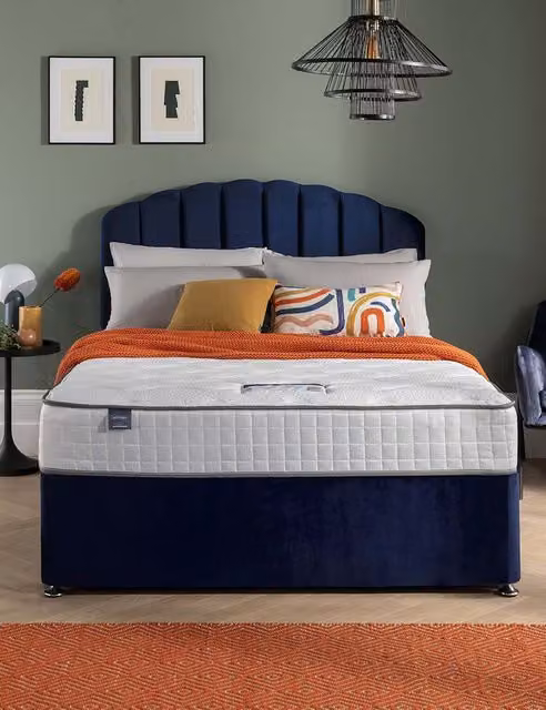 Silentnight Hybrid Memory Foam Pocket Spring Medium Mattress, White, W/D/H: 90 x 190 cm