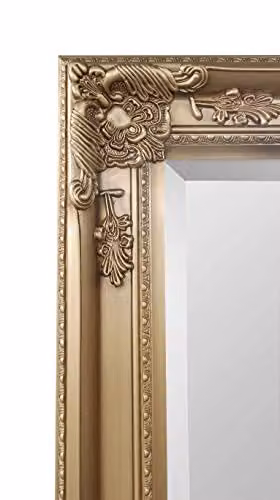 Julian Bowen Palais Antique Gold Full Length Leaner or Wall Mounted Dressing Mirror, H 170 cm x W 70 cm – 5