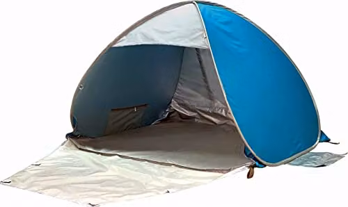 PRIMAX Junior Pop Up Beach Cabana Tent with UPF 50+ Sun Protection, Multicolour, W: 130 cm, D: 100 cm, H: 90 cm