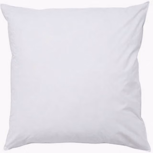 Perch & Parrow White Square Poly Filled Cushion Inner, W/D/H: 50 x 50 x 5 cm