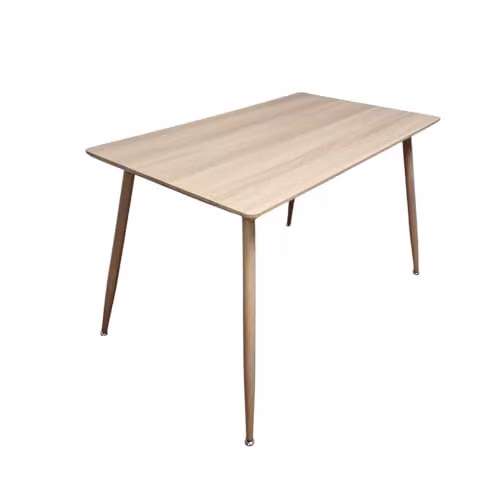 KOSY KOALA Modern Rectangular Dining Table in Brown and Beige, W/D/H: 140 x 70 x 75 cm – 2