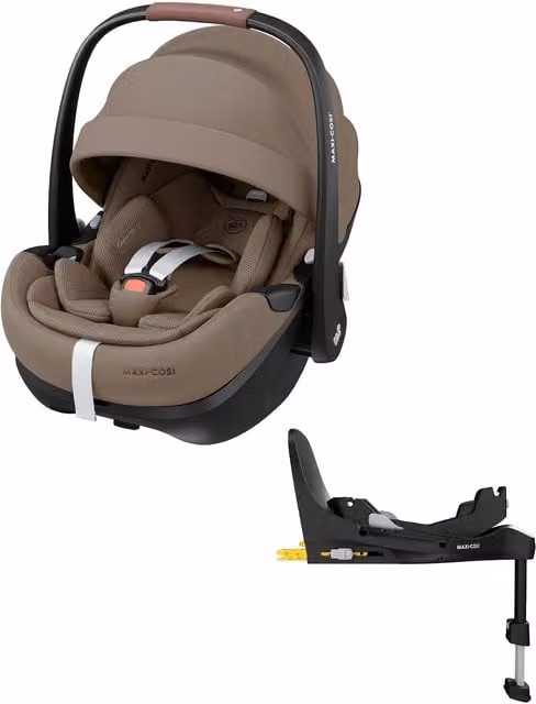Maxi-Cosi Pebble 360 Pro2 Car Seat and Isofix Base Bundle in Twillic Truffle Brown