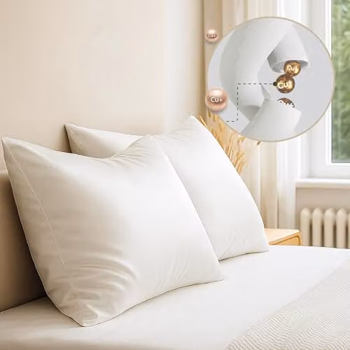 Brightr Sleep Antibacterial and Cooling Eucalyptus Silk Pillowcase in White