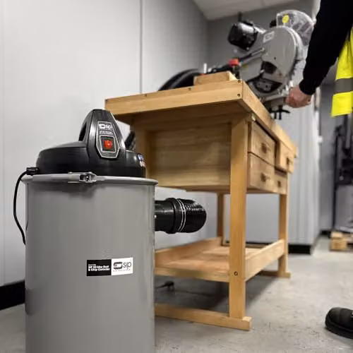 SIP 50L 1100W Dust and Chip Extractor Woodworking Dust Collector, Grey – 7