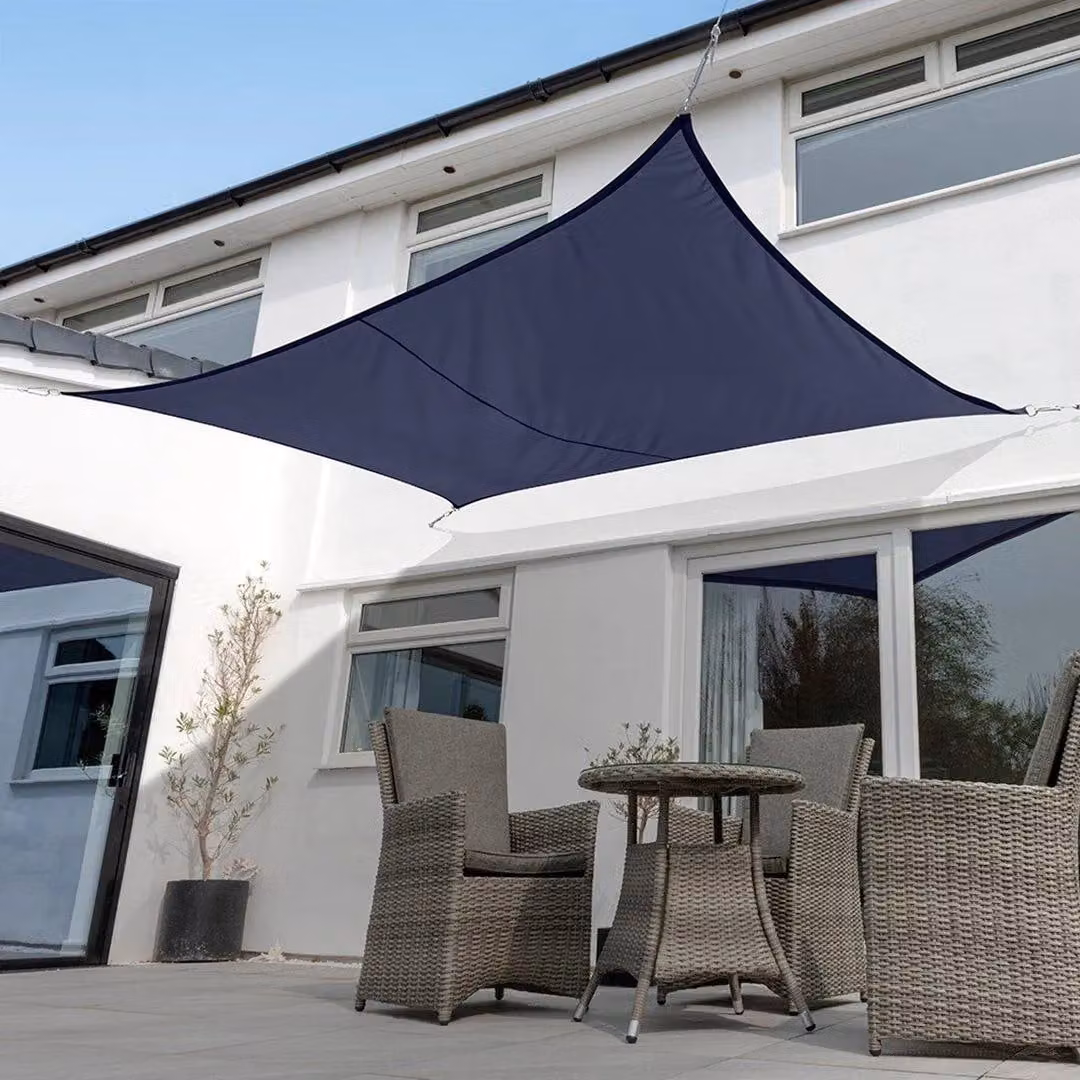Primrose Blue Rectangular Waterproof Patio Sun Shade Sail Canopy with UPF 50+ Protection – 7