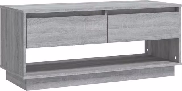 Berkfield Home Modern Grey Sonoma TV Cabinet W/D/H: 102 x 41 x 44 cm